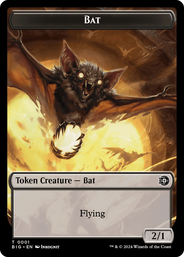 Bat Token [Outlaws of Thunder Junction: The Big Score Tokens] | Red Riot Games CA