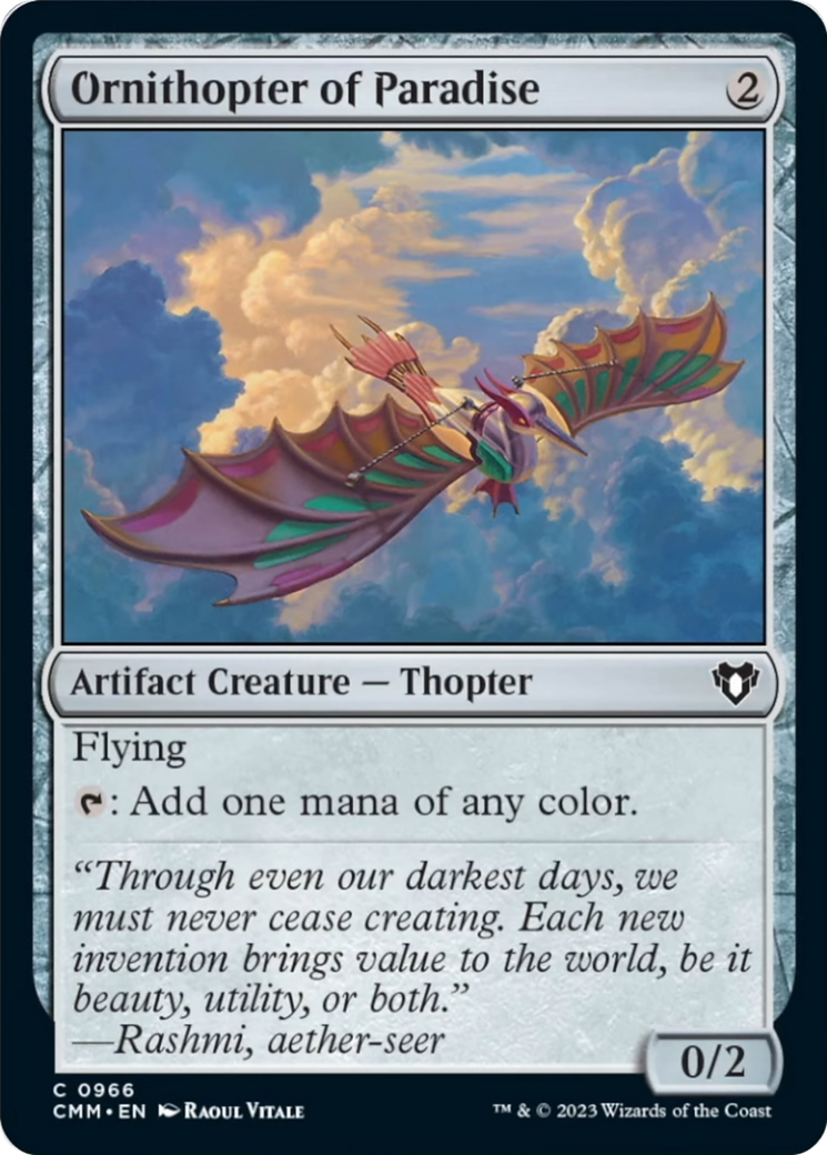 Ornithopter of Paradise [Commander Masters] | Red Riot Games CA