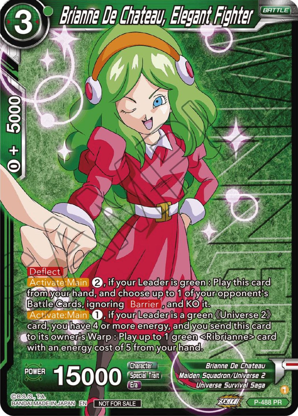 Brianne De Chateau, Elegant Fighter (Zenkai Series Tournament Pack Vol.3 Winner) (P-488) [Tournament Promotion Cards] | Red Riot Games CA