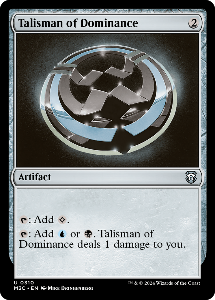 Talisman of Dominance (Ripple Foil) [Modern Horizons 3 Commander] | Red Riot Games CA