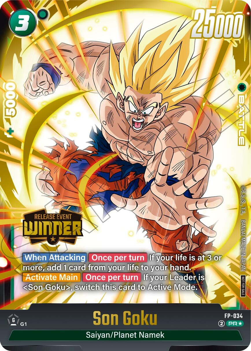Image for Son Goku - FP-034 (Release Event Winner) (FP-034) [DBSFW_PR]