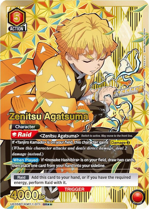 Image for Zenitsu Agatsuma (071) (SR**) (UE05BT/KMY-1-071) (UE05BT)