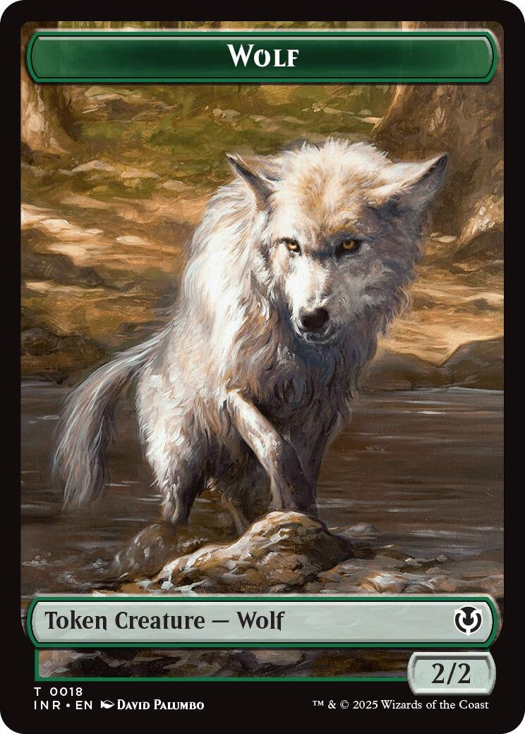 Image for Wolf (0018) // Emblem - Arlinn, Embraces by the Moon Double-Sided Token (18 // 23) (INR)