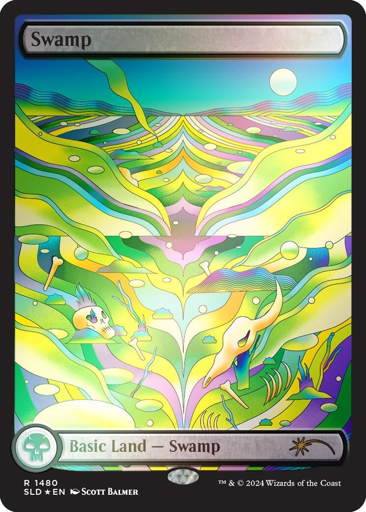Image for Swamp (1480) (Rainbow Foil) (1480) [Secret Lair Drop Series] - Magic: The Gathering