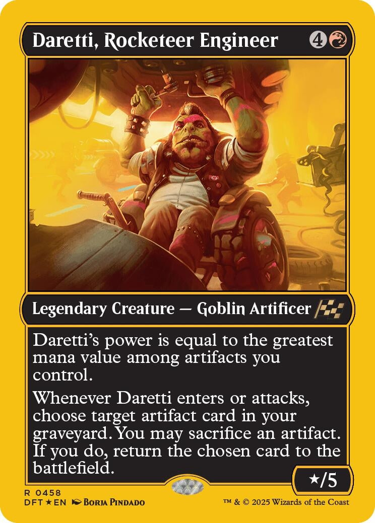 Image for Daretti, Rocketeer Engineer (First-Place Foil) (458) (DFT)
