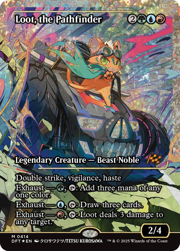 Image for Loot, the Pathfinder (Showcase) (Fracture Foil) (414) (DFT)