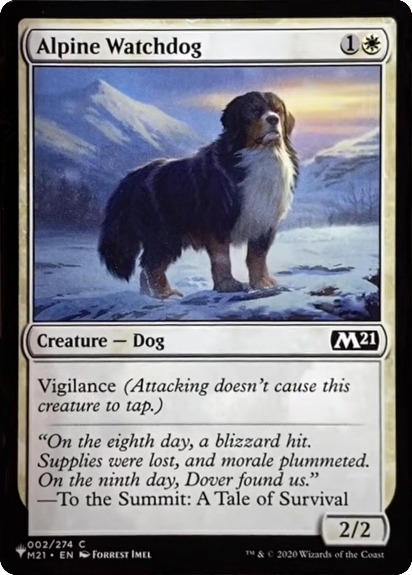 Image for Alpine Watchdog (002/274) [The List Reprints] - Magic: The Gathering