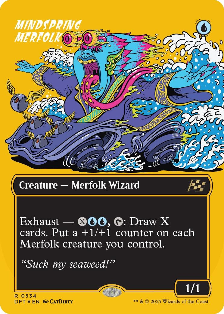 Image for Mindspring Merfolk (Borderless) (First-Place Foil) (534) (DFT)