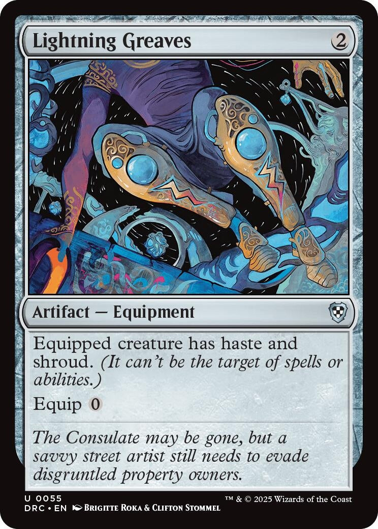 Image for Lightning Greaves (55) (DRC)
