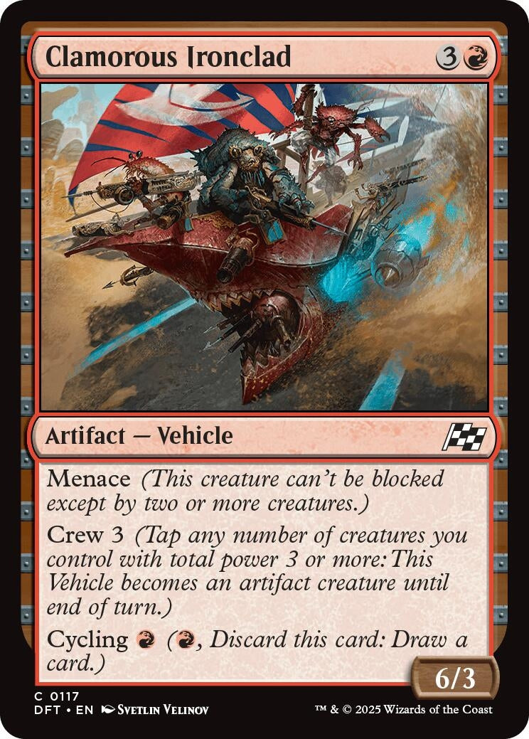 Image for Clamorous Ironclad (117) (DFT)