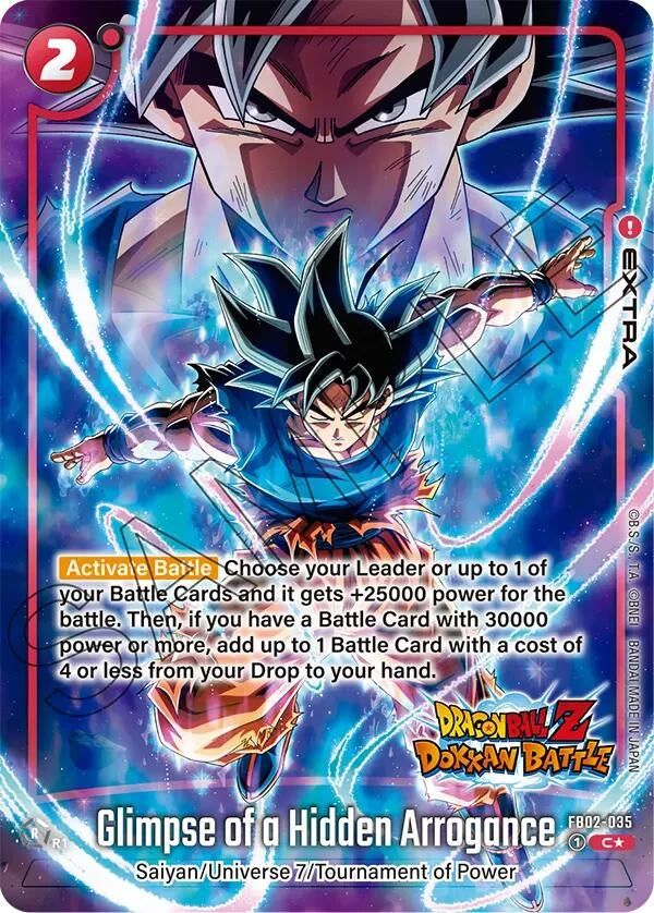 Image for Glimpse of a Hidden Arrogance (Dragon Ball Z Dokkan Battle Alternate Art) (FB02-035) [FB02_AR]