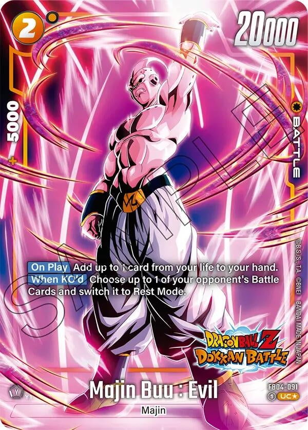 Image for Majin Buu : Evil - FB04-091 (Dragon Ball Z Dokkan Battle Alternate Art) (FB04-091) [Ultra Limit Alternate Art Reprints]