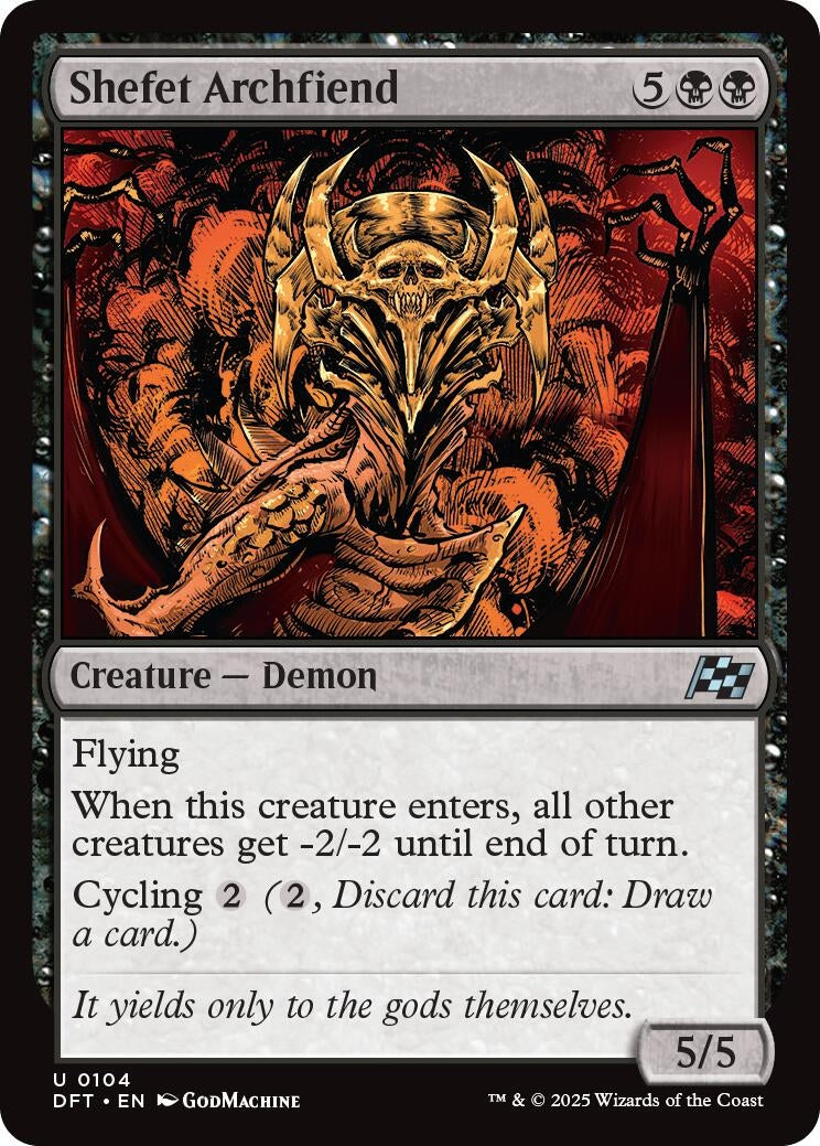 Image for Shefet Archfiend (104) (DFT)