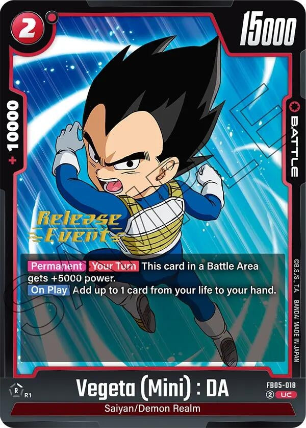 Image for Vegeta (Mini) : DA (FB05-018) [FB05_PR]