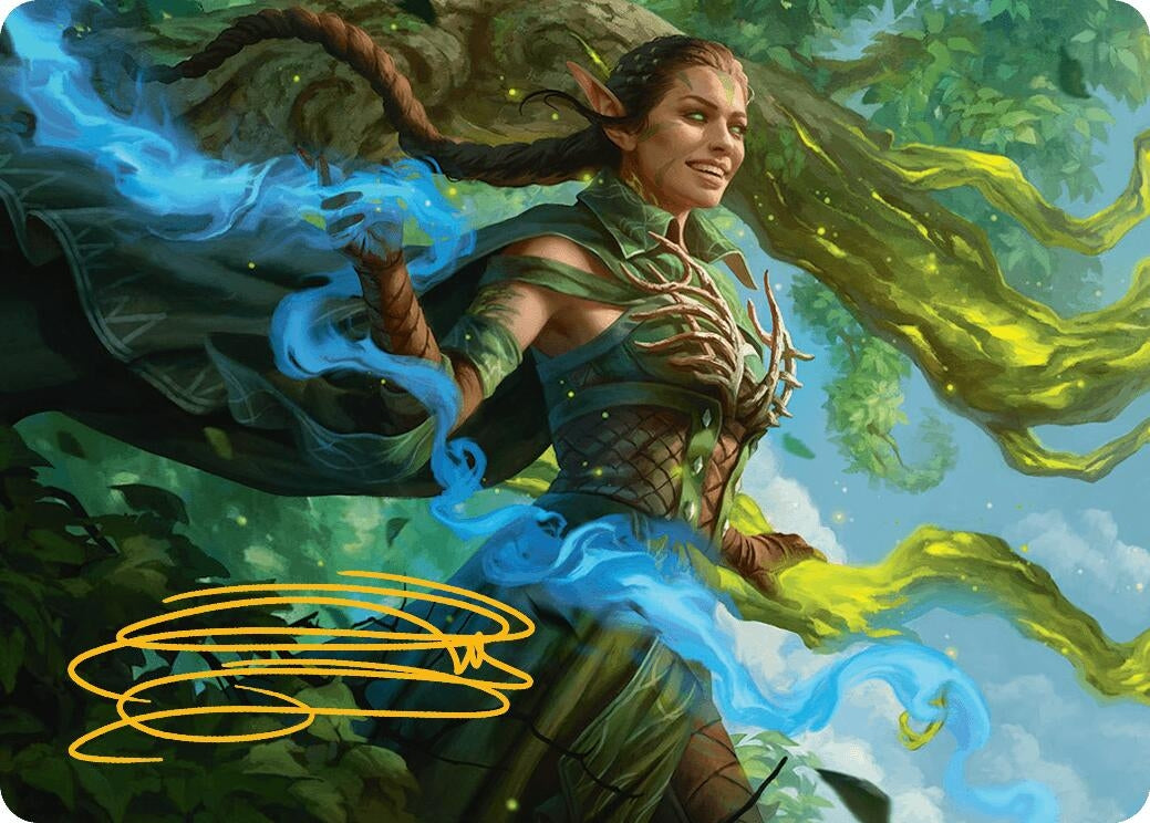 Image for Nissa, Worldsoul Speaker Art Card (Gold-Stamped Signature) (31) [AADFT]