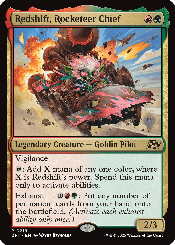 Image for Redshift, Rocketeer Chief (218) [Promo Pack: Aetherdrift]