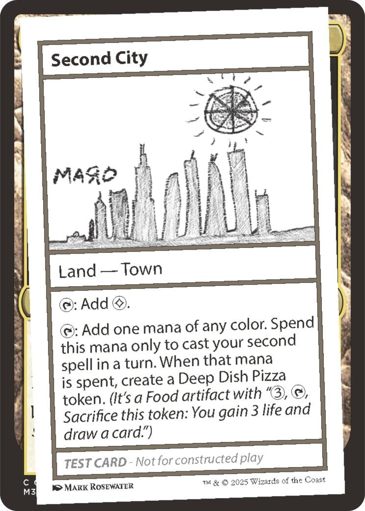 Image for Second City [Un-Known Event Playtest Cards] - Magic: The Gathering