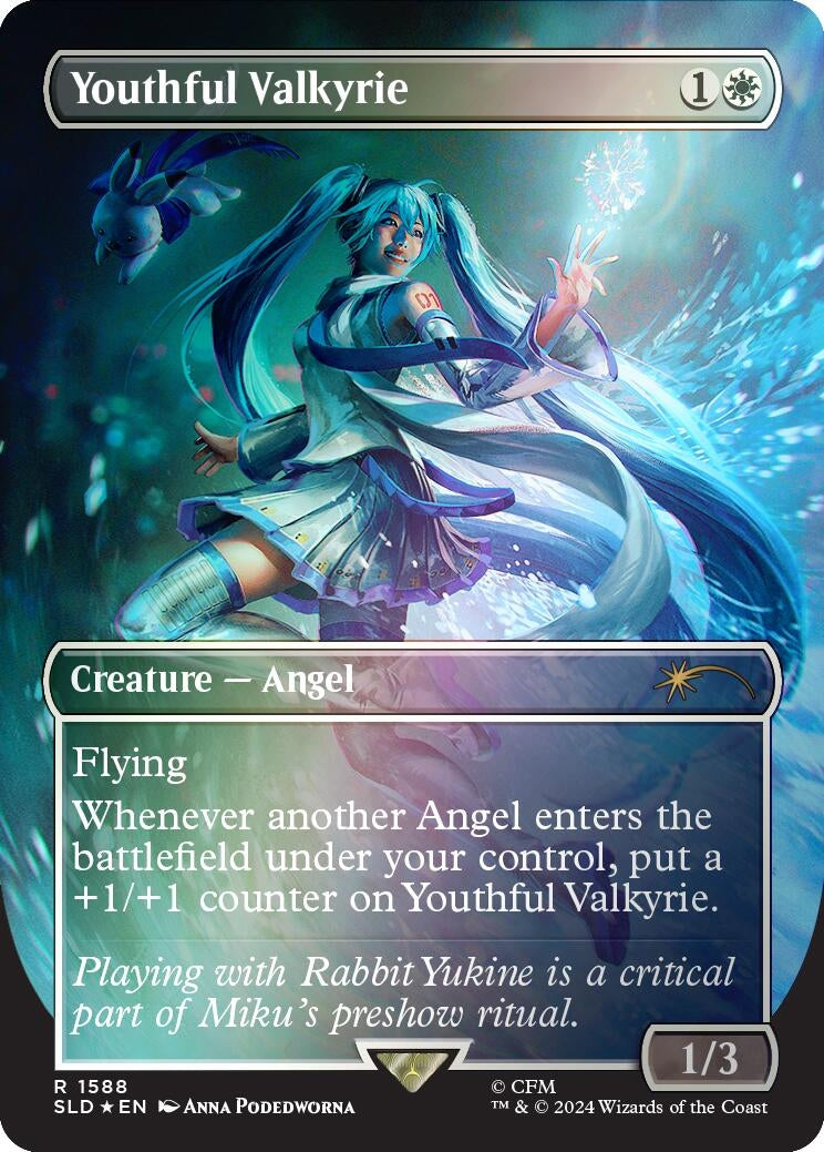 Image for Youthful Valkyrie (Rainbow Foil) (1588) [Secret Lair Drop Series] - Magic: The Gathering