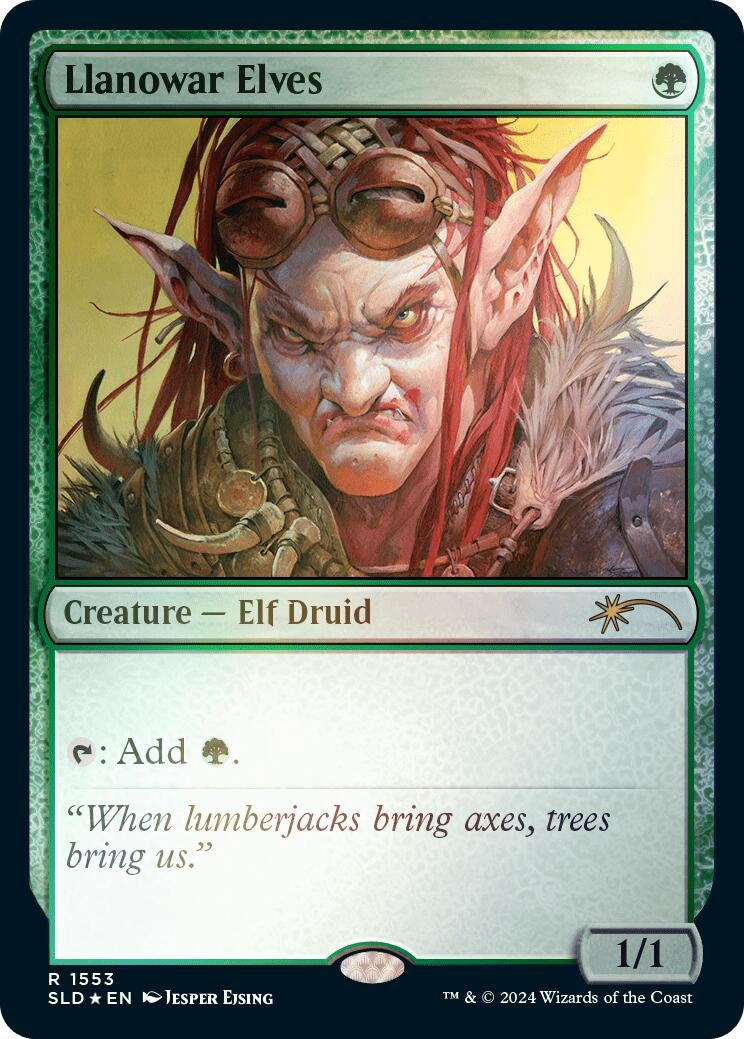 Image for Llanowar Elves (1553) (Rainbow Foil) (1553) [Secret Lair Drop Series] - Magic: The Gathering
