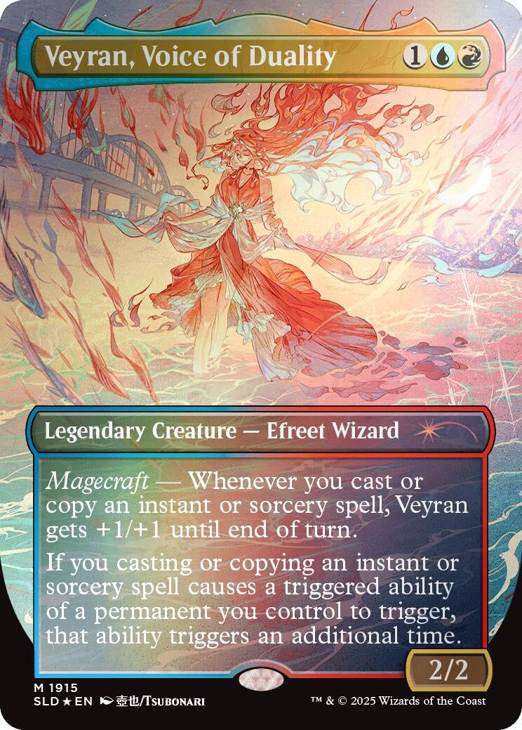 Image for Veyran, Voice of Duality (Rainbow Foil) (1915) [Secret Lair Drop Series] - Magic: The Gathering