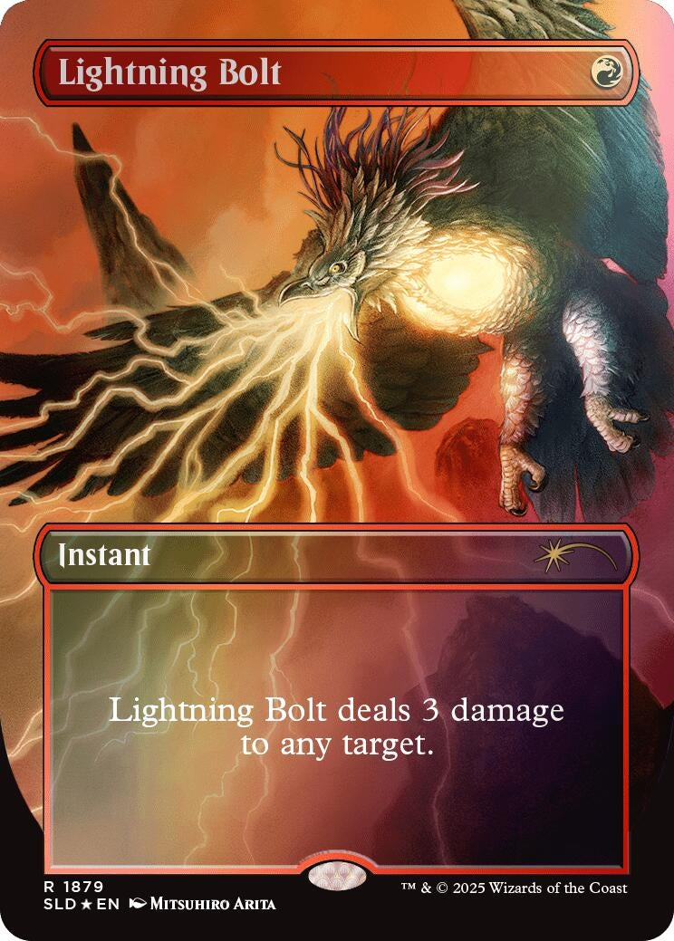 Image for Lightning Bolt (1879) (Rainbow Foil) (1879) [Secret Lair Drop Series] - Magic: The Gathering