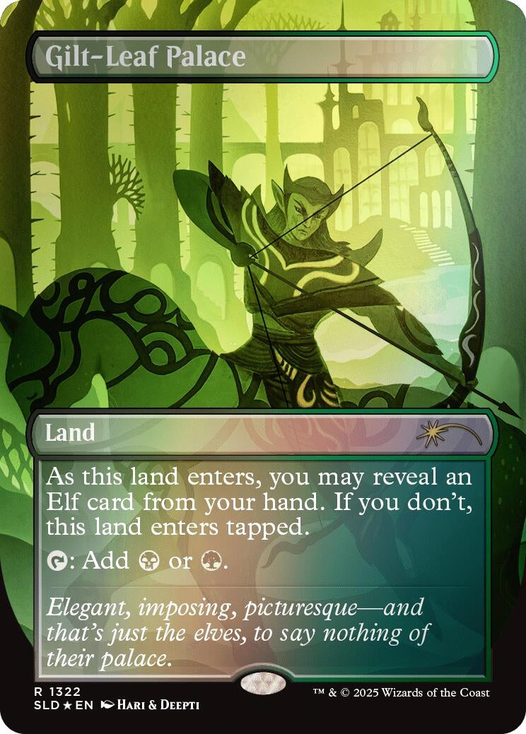 Image for Gilt-Leaf Palace (Rainbow Foil) (1322) [Secret Lair Drop Series] - Magic: The Gathering