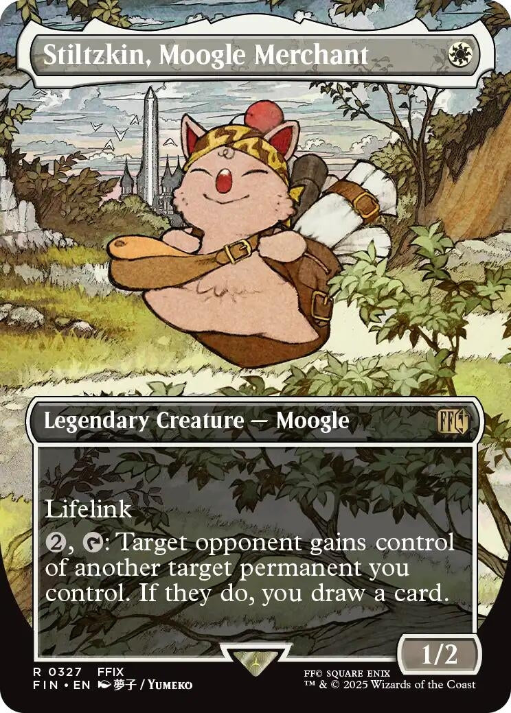 Image for Stiltzkin, Moogle Merchant (Borderless) (327) [FINAL FANTASY] - Magic: The Gathering