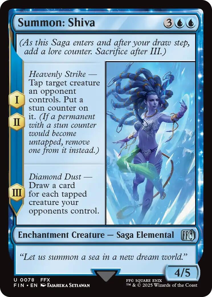 Image for Summon: Shiva (78) [FINAL FANTASY] - Magic: The Gathering