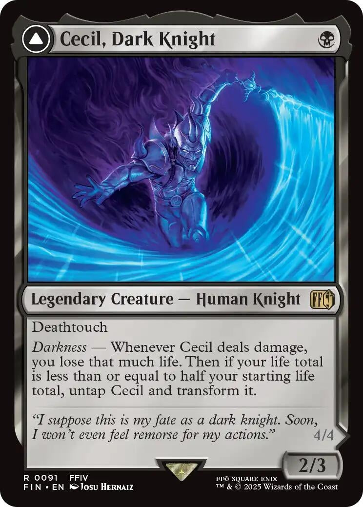 Image for Cecil, Dark Knight (91) [FINAL FANTASY] - Magic: The Gathering