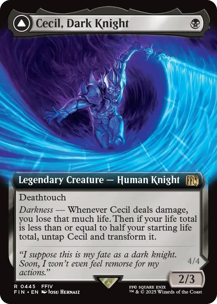 Image for Cecil, Dark Knight (Extended Art) (445) [FINAL FANTASY] - Magic: The Gathering