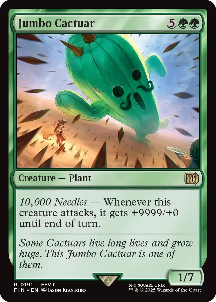 Image for Jumbo Cactuar (191) [FINAL FANTASY] - Magic: The Gathering