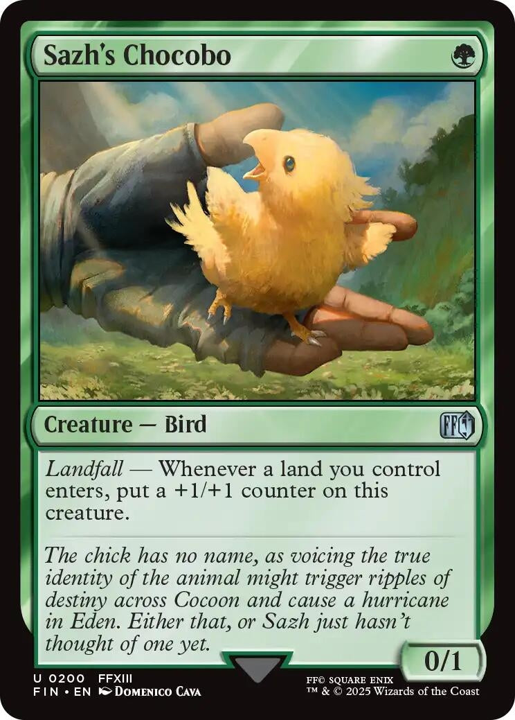 Image for Sazh's Chocobo (200) [FINAL FANTASY] - Magic: The Gathering