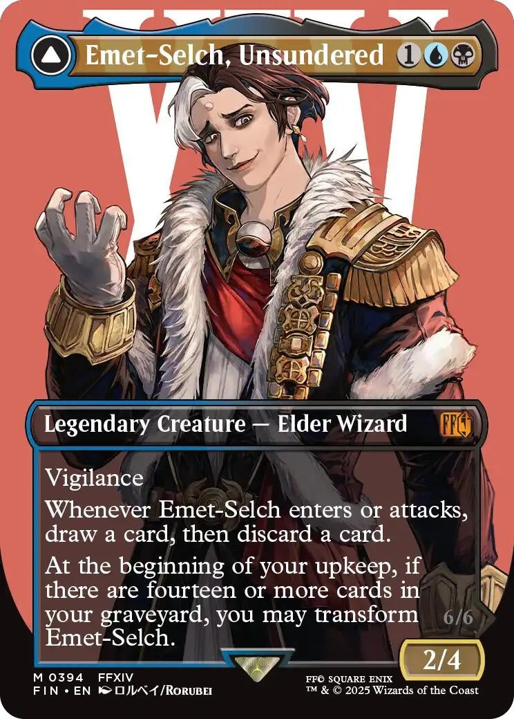 Image for Emet-Selch, Unsundered (Borderless) (394) [FINAL FANTASY] - Magic: The Gathering