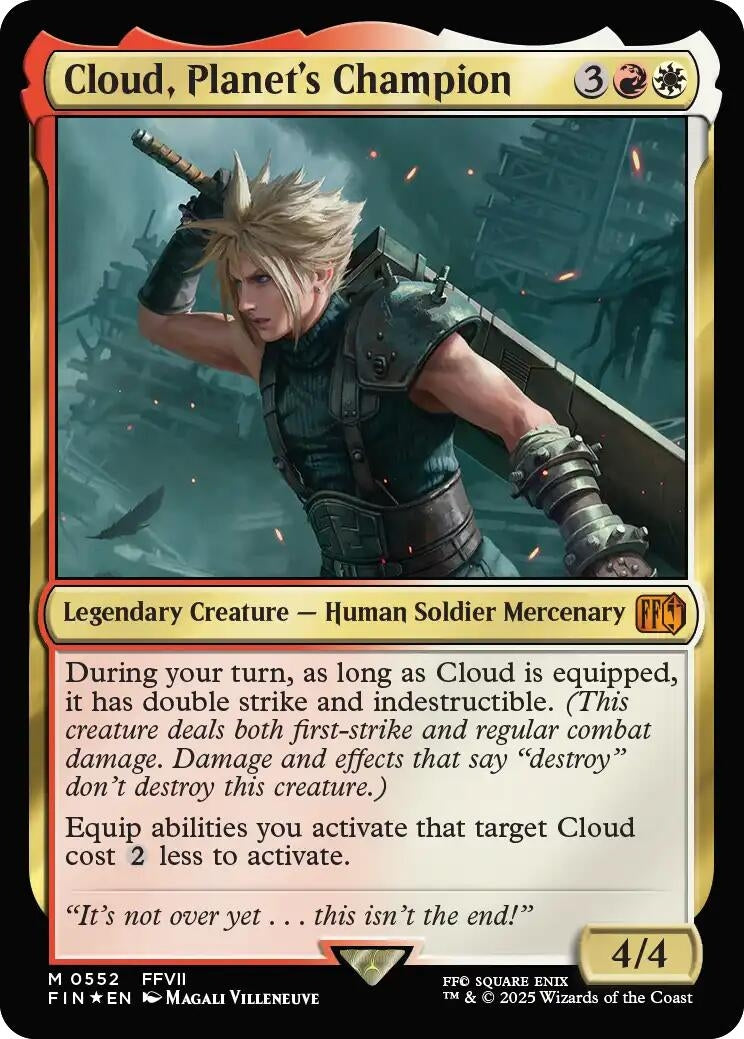 Image for Cloud, Planet's Champion (552) (FINAL FANTASY) - Magic: The Gathering