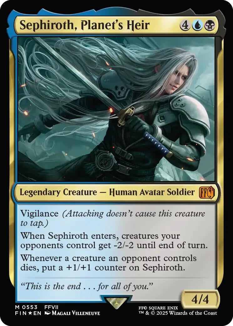 Image for Sephiroth, Planet's Heir (553) [FINAL FANTASY] - Magic: The Gathering
