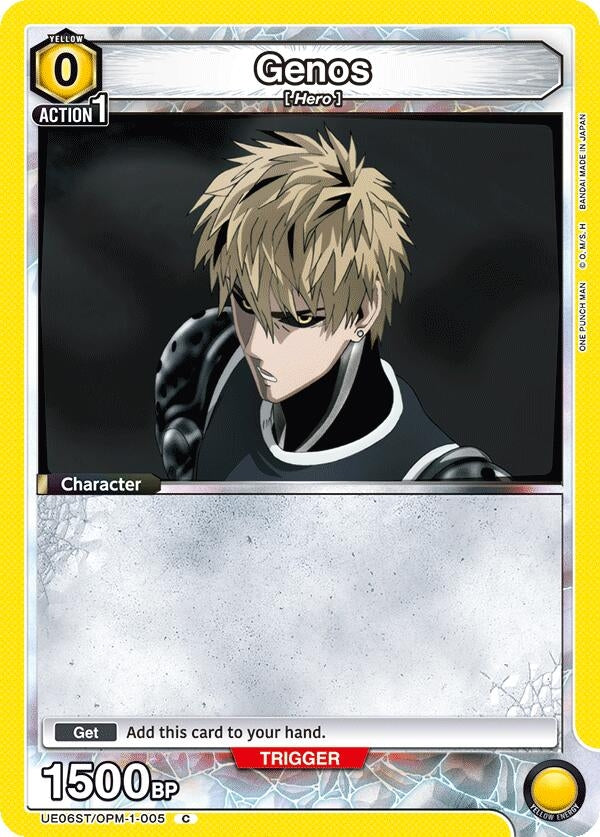 Genos (005) (UE06ST/OPM-1-005) [UE06ST: One Punch Man Starter Deck]