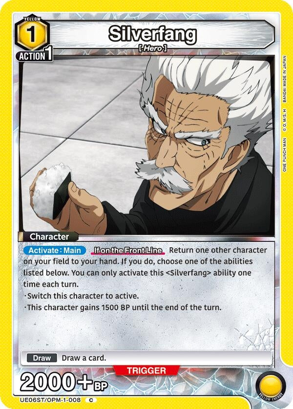 Silverfang (008) (UE06ST/OPM-1-008) [UE06ST: One Punch Man Starter Deck]