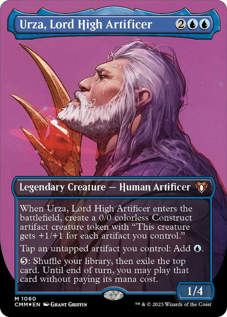 Urza, Lord High Artificer (Borderless Textured Foil Frame Break) [Commander Masters] | Red Riot Games CA