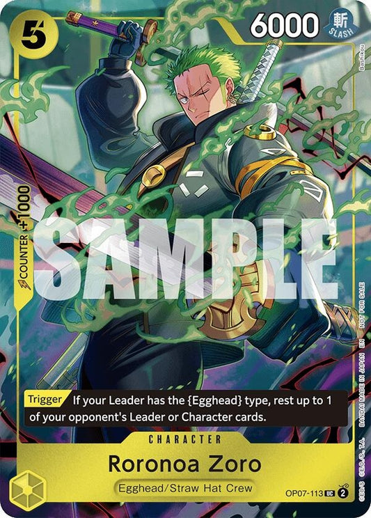 Image for Roronoa Zoro (One Piece Day Dallas 2025) (OP07-113) (OP-PR) - One Piece Card Game