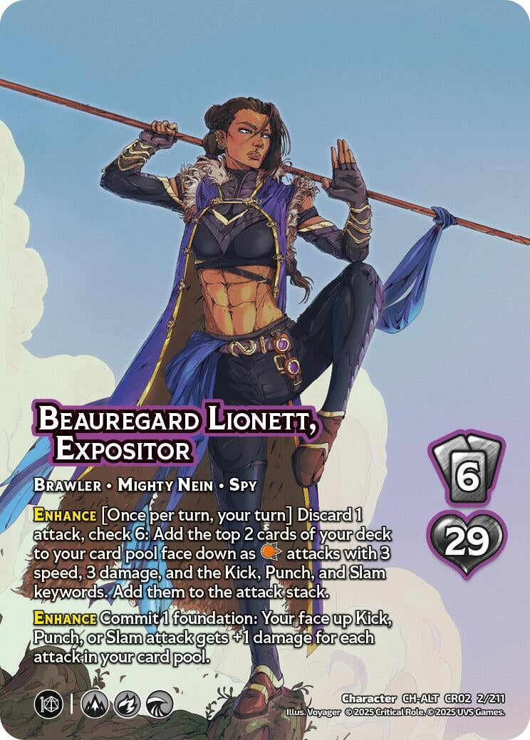 Image for Beauregard Lionett, Expositor (Alternate Art) (2/211) [Critical Role: Heroes of Exandria]