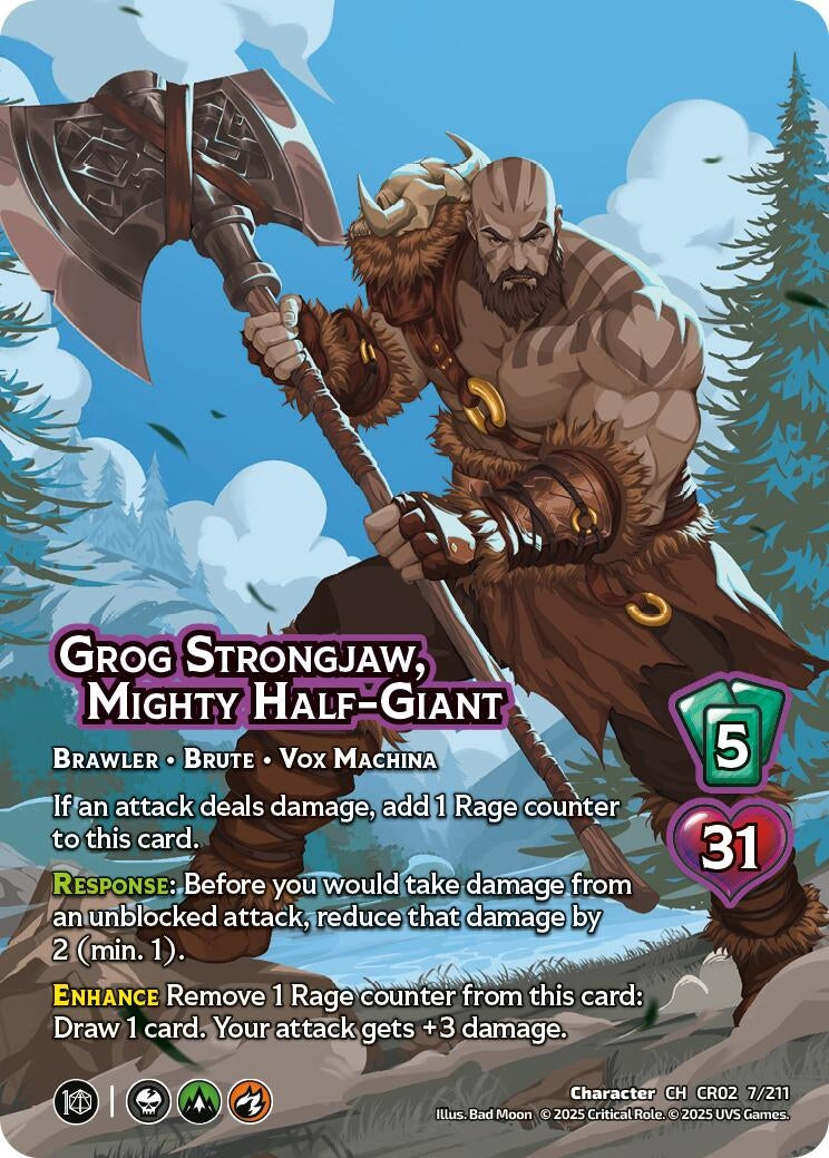 Image for Grog Strongjaw, Mighty Half-Giant (7/211) [Critical Role: Heroes of Exandria]