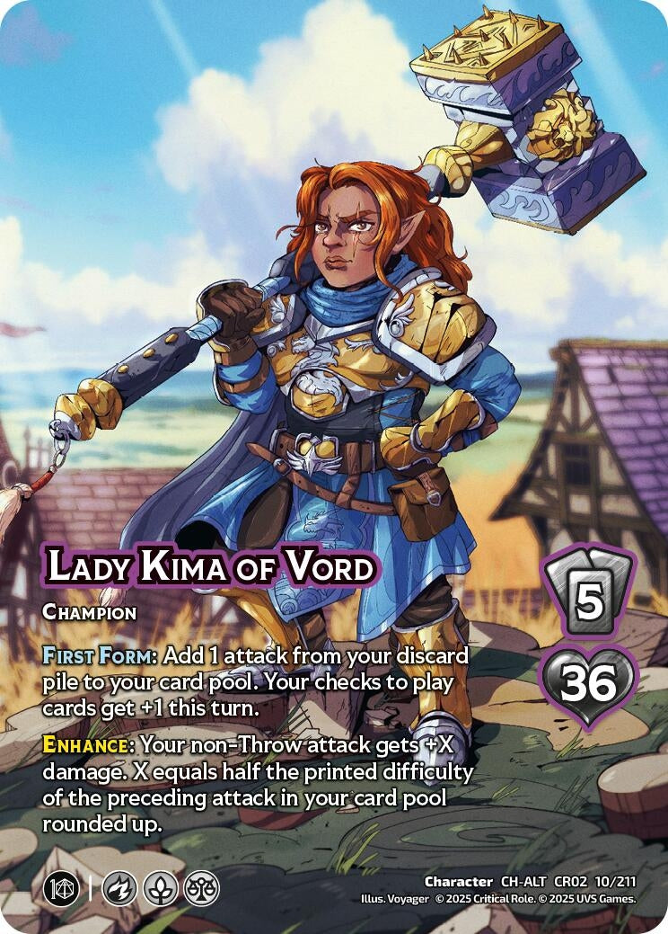 Image for Lady Kima of Vord (Alternate Art) (10/211) [Critical Role: Heroes of Exandria]