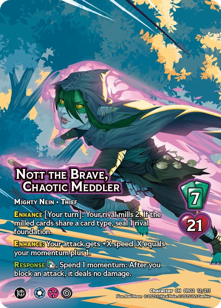 Image for Nott the Brave, Chaotic Meddler (12/211) [Critical Role: Heroes of Exandria]