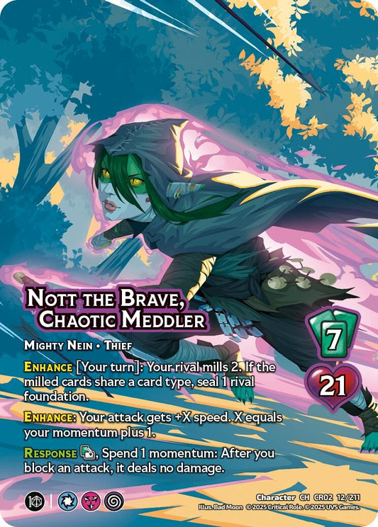 Image for Nott the Brave, Chaotic Meddler (12/211) [Critical Role: Heroes of Exandria]