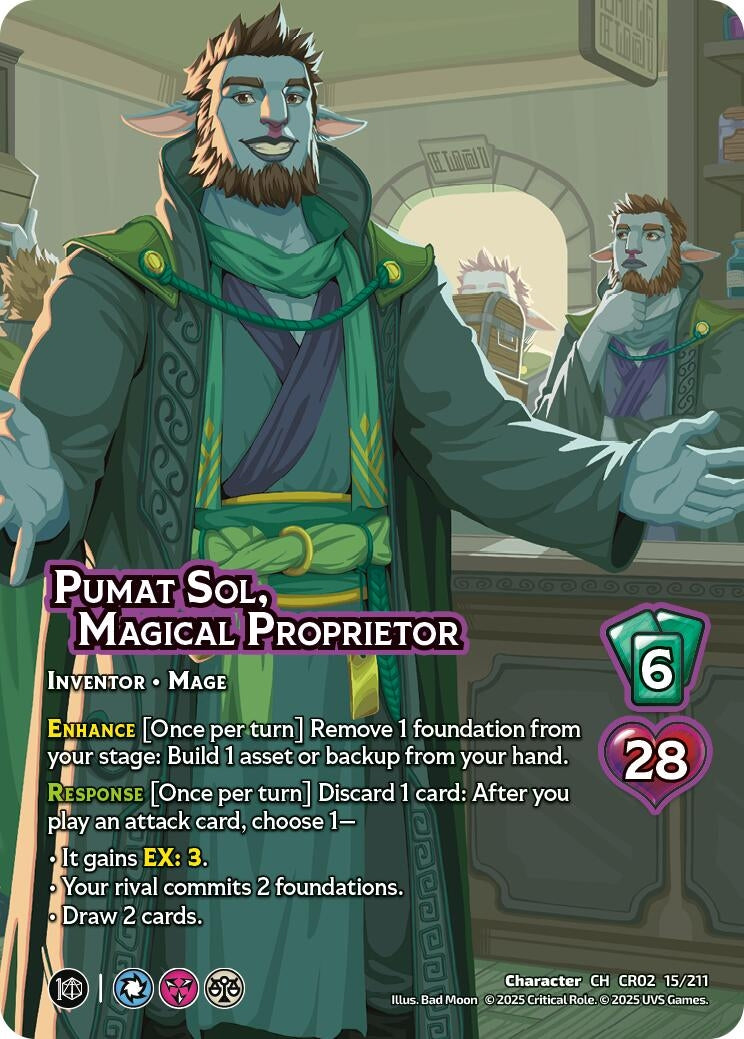 Image for Pumat Sol, Magical Proprietor (15/211) [Critical Role: Heroes of Exandria]