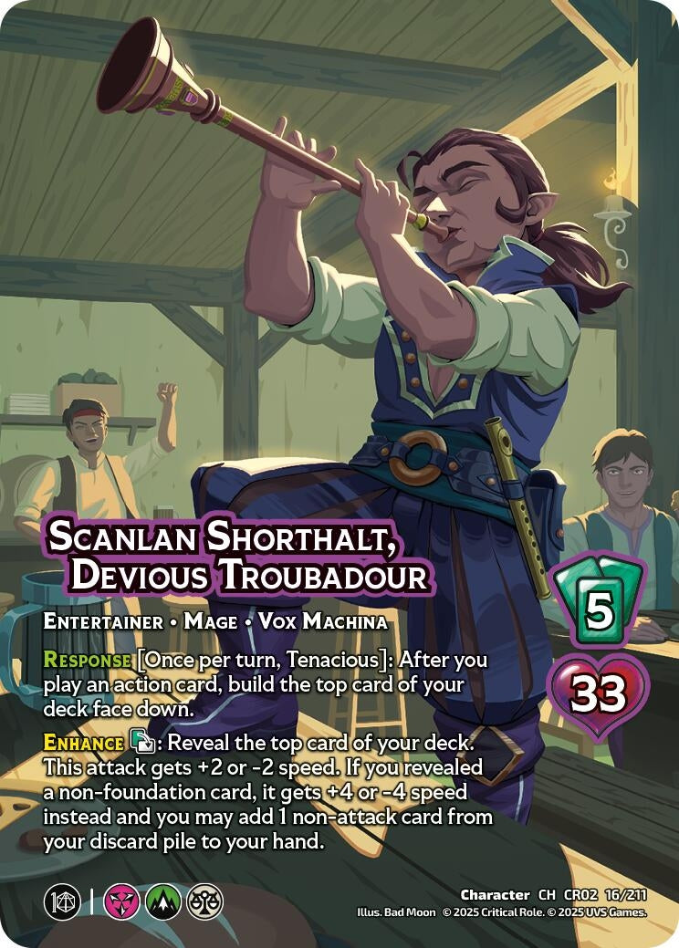 Image for Scanlan Shorthalt, Devious Troubadour (16/211) [Critical Role: Heroes of Exandria]
