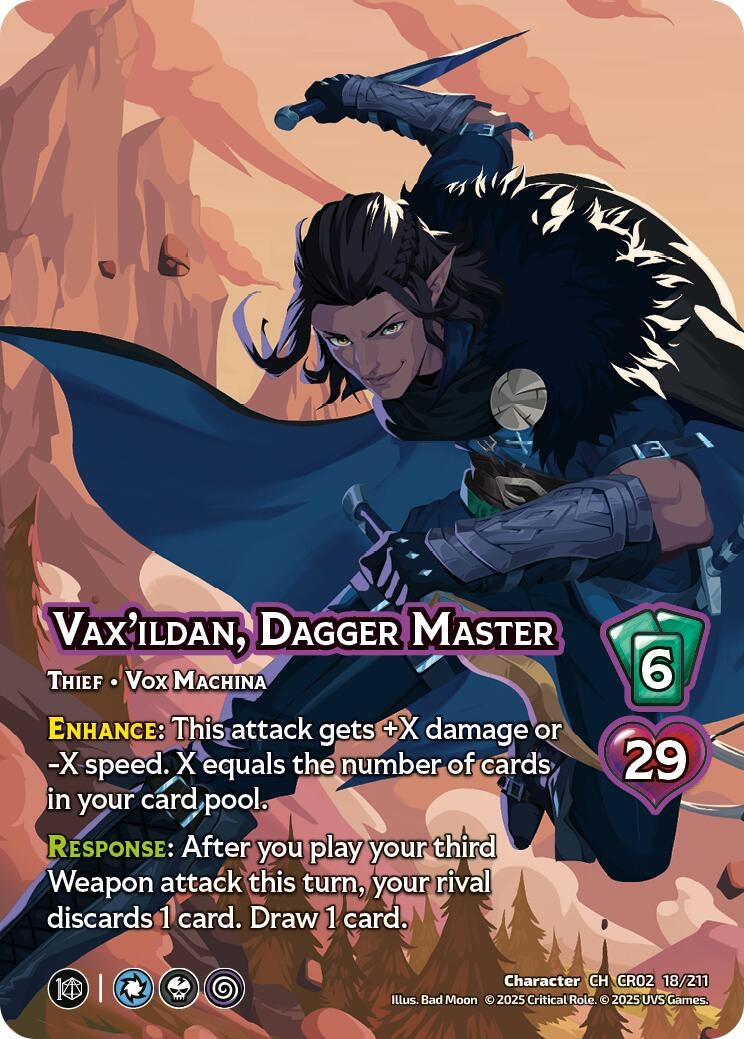 Image for Vax'ildan, Dagger Master (18/211) [Critical Role: Heroes of Exandria]