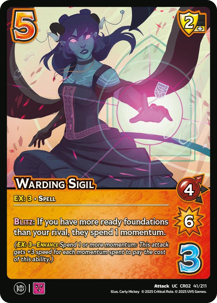 Image for Warding Sigil (41/211) [Critical Role: Heroes of Exandria]