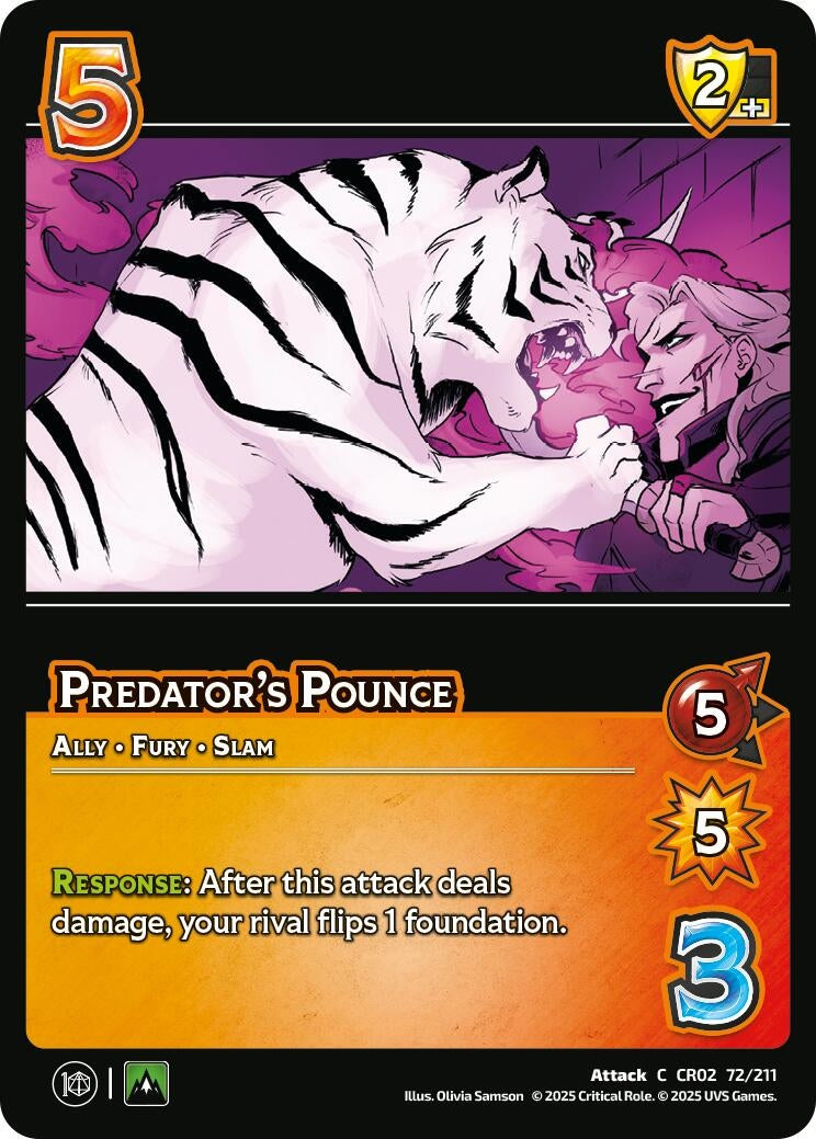 Image for Predator's Pounce (72/211) [Critical Role: Heroes of Exandria]