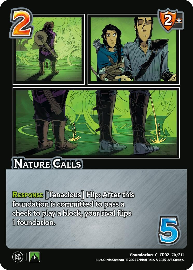 Image for Nature Calls (74/211) [Critical Role: Heroes of Exandria]